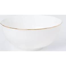 John Lewis Fleur Gold Rim Fine China Cereal 15cm White Breakfast Bowl