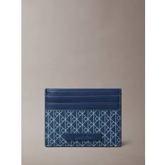 Porte-cartes Imprimé Monogram Logo Card Holder - Bleu