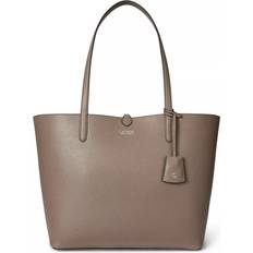 Multifärgade Toteväskor Lauren Ralph Lauren Pebble Grainrvrsble Tote Tote Handväska - Taupe Brown