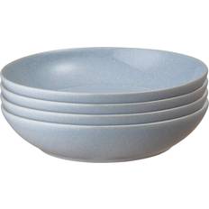 Denby Sky Blue Stoneware Pasta Bowls Set of 4 22 cm Bowl