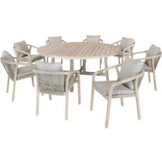 Kettler Patio Dining Sets Kettler Cora 8-Seater Round Garden Table Patio Dining Set