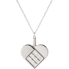 Sølv Dekorationer Georg Jensen CC 2025 Hjerte Palladium 4.8 cm Juletræspynt