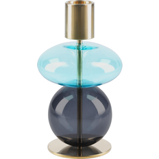 Holmegaard Candlesticks Holmegaard Bubble Candleholder 14 cm Blue-smoke Candlestick