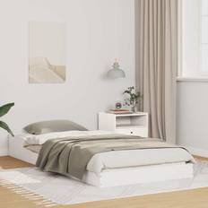 210 cm Senge vidaXL Sengestel Hvid Massivt Fyrretræ 100 x 210 cm Rammeseng