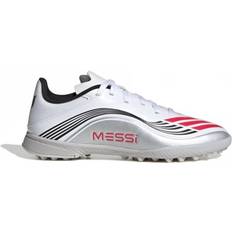 Girls - Turf Football Shoes Children's Shoes adidas Kid's F50 Messi League TF - Cloud White/Lucid Red/Silver Metallic