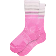 Lululemon Unisex Power Stride Crew Socks Reflective Grid - Blissful Pink/Racer Pink