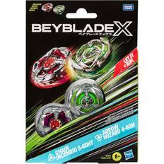 Beyblades Figurer Hasbro Beyblade X Chain Incendio 5-60HT and Arrow Wizard 4-60N Top Dual Pack Set, Ages 8