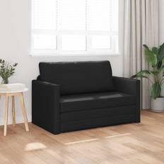 vidaXL Soffsäng Svart 124 x 71 x 78 cm Konstläder Soffa