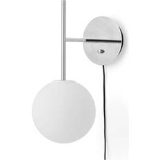 Audo Copenhagen TR Bulb Suspended Lamp Polished Steel Wall light
