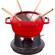 Röda Fonduegrytor Staub Specialities Cherry Red 1.7 L 18 cm