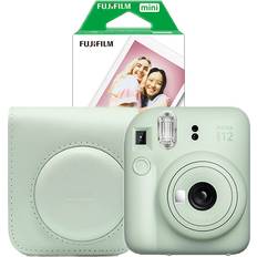 Fujifilm Instax Mini 12 Green with Case and Photo Paper 20 Sheets