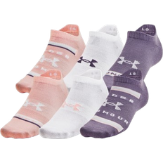 Under Armour Rosa Strumpor Under Armour Unisex Essential No Show Socks 6-pack - Pink