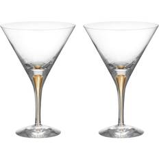 Orrefors Cocktailglas Orrefors Intermezzo Martiniglas guld 25cl 2-pack Cocktailglas 25cl 2st