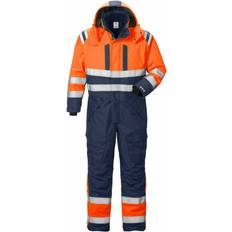 High Vis Airtech Class 3 8015 GTT Winter Coverall - High vis Orange/Navy