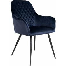 House Nordic Harbo Velvet Blue Kitchen Chair 87cm 2pcs
