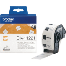 Label Brother DK-11221 Label Roll 23mmx23mm Black on White