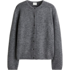 H&M Loose Fit Cardigan - Grey Marl
