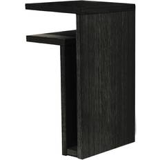 Maze Interior F Left Black Wall Shelf 21cm