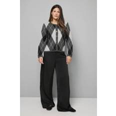 Wool Cardigans Wallis Argyle Cardigan Womens Daywear Jumpers - Grey