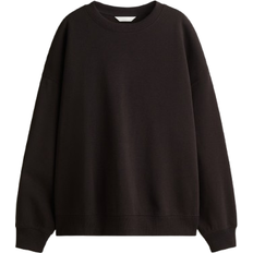 H&M Dame Oversized Sweatshirt - Dark Brun