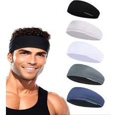 Multicoloured - Sportswear Garment Headbands Shein Sports Moisture Wicking Headband For Men