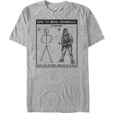 Sports Fan Apparel Star Wars Mens Draw Chewy Graphic T-shirt