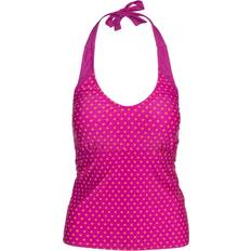 Trespass Tankinis Trespass Winona Tie Neck Contrast Summer Tankini Top - Purple