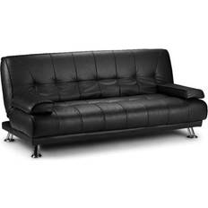Leathers - Sofa Beds Sofas HOME DETAIL Montana Black Sofa 183cm 3 Seater