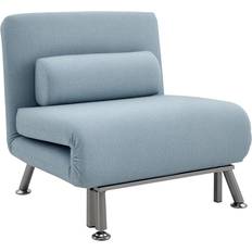 Homcom Linen 3-in-1 Convertible Sky Blue Armchair 75cm