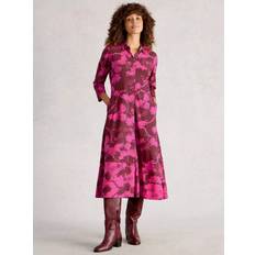 Pink - Shirt Dresses White Stuff Rua Leaves Jersey Shirt Dress - Pink