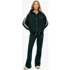 Superdry Dam Byxor Superdry Athletic Flare Jogger Byxor Casual - Grön