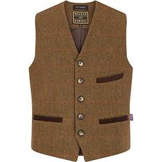 Walker and Hawkes Derby Tweed Alcott Väst För Män - Brun