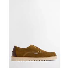 Men - Suede Derby Barbour Lace Up Suede Shoes - Brown