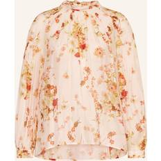 AllSaints Blusar AllSaints Pearla Floral Silk Blend Blouse - Armada White