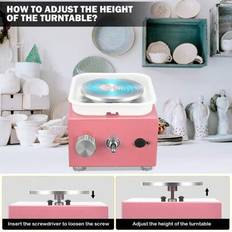 Shein Pink Mini Pottery Wheel 2000RPM