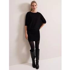 Phase Eight Dresses Phase Eight Becca Batwing Knitted Dress With Versatility - Black