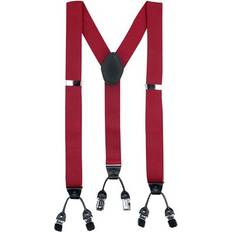 Rød - Unisex Bælter Banned Alternative Seler Rockabilly Braces - Rød