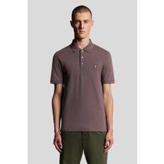 Lyle & Scott Pikétröjor Lyle & Scott Polo Plain Espresso Cotton Blend Polo Shirt Brown