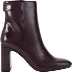 Red - Women Ankle Boots Carvela Wine Synthetic Jackpot Block Heel Boots - NEW