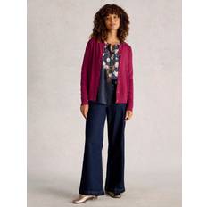 Lulu Cotton Long Sleeve Crew Neck Cardigan -
