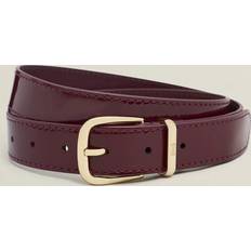 Hobbs Belts Hobbs Insignia Patent Leather Belt - Red