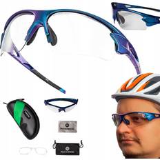 Fotokromiske UV400 Cykelbriller Med UV-filter - Blå
