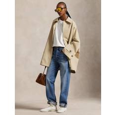 Ralph Lauren Coats Ralph Lauren Oversize Cotton Twill Car Coat - Tan