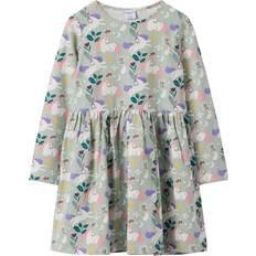 Polarn O. Pyret Dresses Polarn O. Pyret Long-sleeved Twirl Dress Unicorn Print - Green