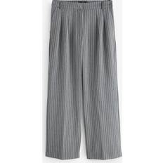 Baggy - Women Trousers Superdry Mid Rise Wide Leg Tailored Trousers - Grey