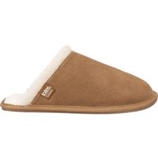 Vandtæt Hjemmesko Isotoner Ladies Real Suede Mule With Water Repellency - Tan