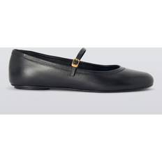 Harlow Leather Low Cut Ballerina Pumps