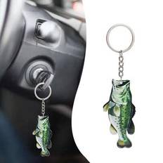 Aluminium Keychains Shein Fashionable Bass Acrylic Mini Keychain Pendant
