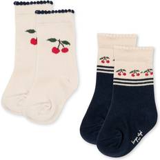 Konges Sløjd Barnkläder Konges Sløjd Strumpor Jaquard 2-Pack - Cherry