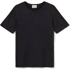 Nataliasy Rib T-Shirt - Svart